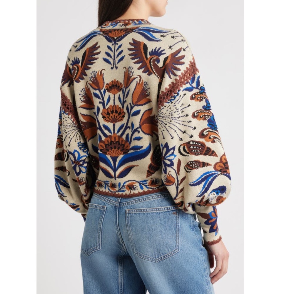 FARM Rio Sand Nature Land Cardigan Size XS NWT - Picture 4 of 16